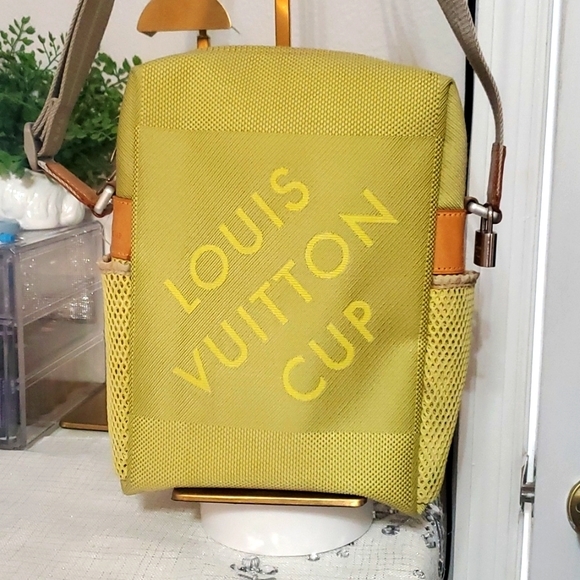 RARE UNISEX LOUIS VUITTON LV CUP DAMIER GEANT WEATHERLY CROSSBODY BAG SET💚 - Picture 5 of 17
